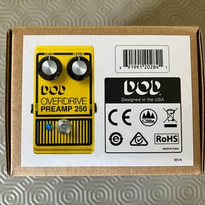 DOD Overdrive Preamp 250 Reissue 1995 - Present - Yellow image 3