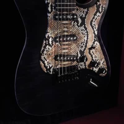 Custom Build Quilted Maple Stratocaster - Black Ice Finish image 1