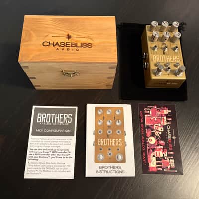 Chase Bliss Audio Brothers Analog Gain Stage 2017 - 2018 - Gold image 5