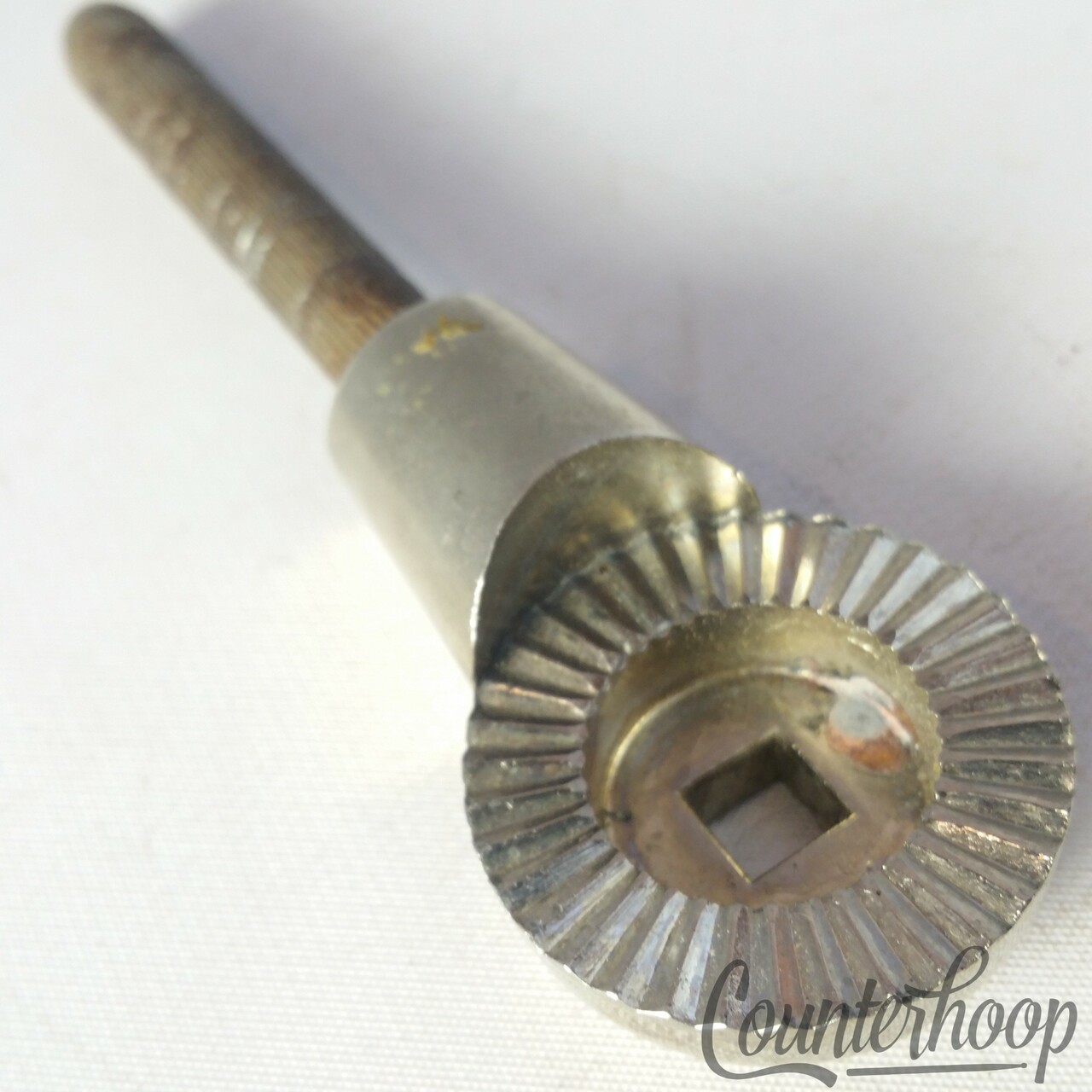 Stand Tilter Top Part w/ Knurled Rod for Cowbell, Tom Drum++ Chrome Vintage 70s — main photograph