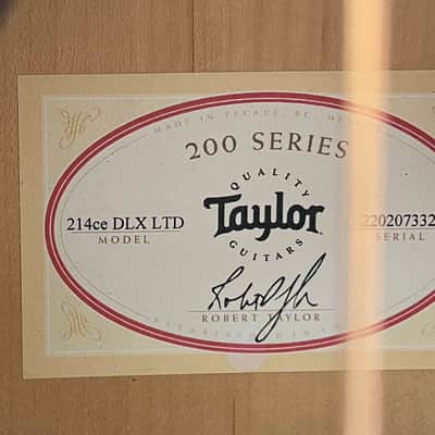 Taylor 214ce DLX LTD 2023 - Transparent Grey image 9