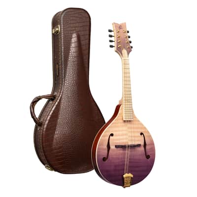 Ortega RMA200PF Americana Series A-Style Solid Flamed Maple Top Maple Neck 8-String Mandolin w/Croco Leather Case image 1