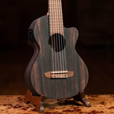 Ortega RGL5EB-CE Mini Travel Series Ebony Top Mahogany Neck 1/8 Size 6-String Acoustic-Electric Guitarlele image 3