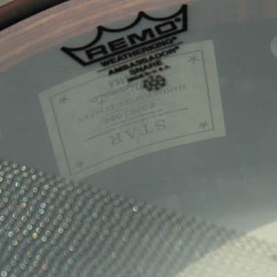 Tama Star Bubinga Dark Red Cordia Snare 14x5.5 image 7