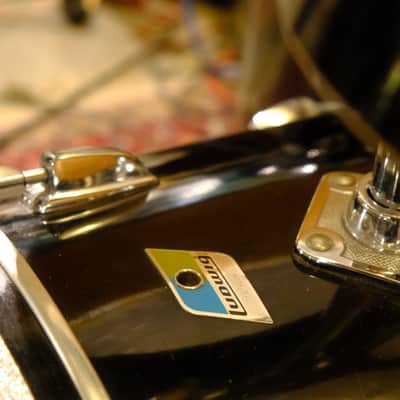 Ludwig Concert toms 22/12/13/16 70s  - Black Cortex image 3