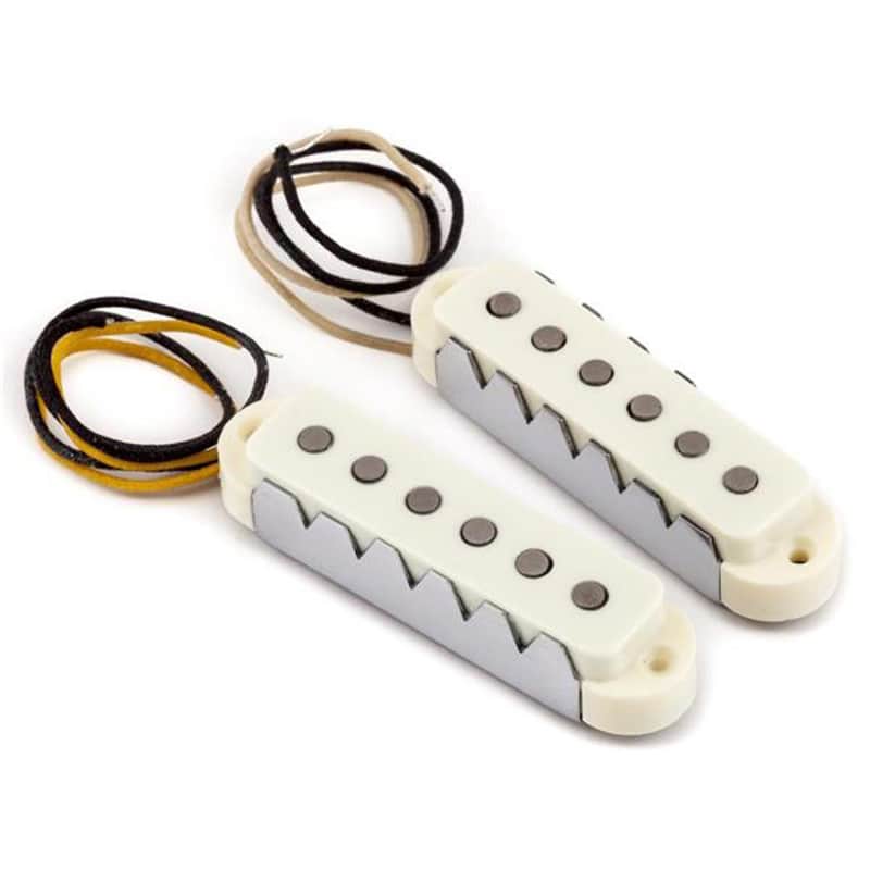 Fender Vintage 65 Jaguar Pickup Set Vintage White Set of 2 image 1