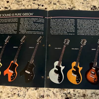 Gibson American series Catalog Corvus I II iii invader Challenger 80s image 2
