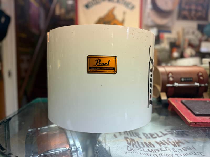 Pearl Marching Percussion Snare Shell 10.5"x14" White Gloss image 1