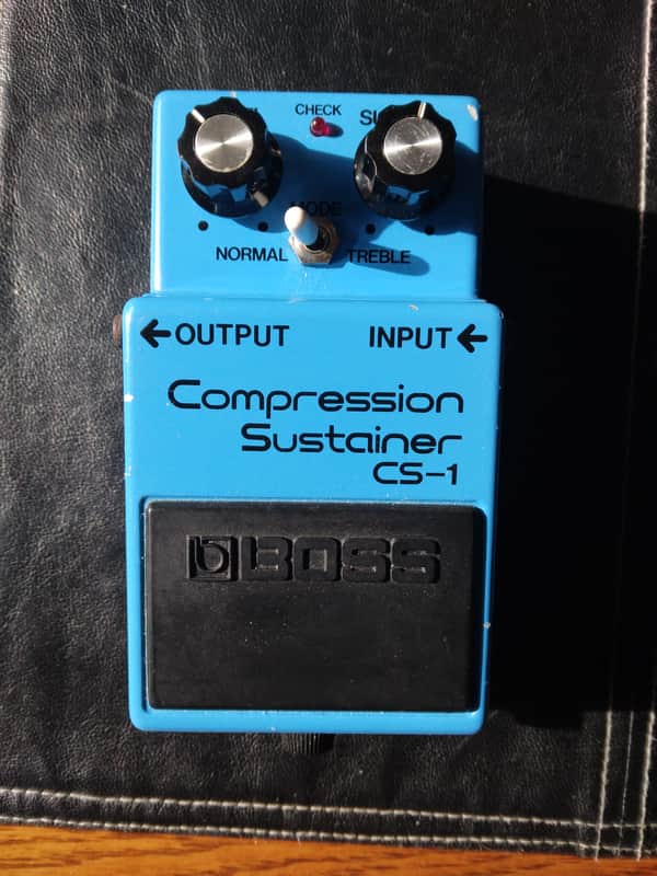 Boss CS-1 Compression Sustainer Needs Tweaking (Black Label) May 1981 - Blue image 1
