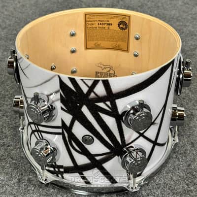 DW Collectors VLT 333 Maple 4pc Drum Set White Glass Contrails image 6