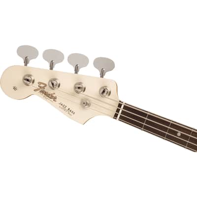 Fender American Vintage II 1966 Jazz Bass Lefthand RW Olympic White - Lefthand Electric Bass image 3