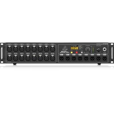 Behringer S16 Digital I/O Stage Box with 16x Remote-Controllable Midas Preamps, Bundle with TAPH100 Headphones, 2x 25' XLR Microphone Cable image 1