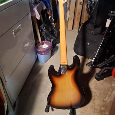 2010 Fender Japan JB62M Medium Scale 3 Tone Sunburst Jazz Bass, MIJ image 3