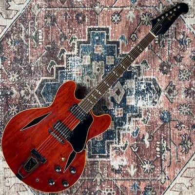 1967 Gibson Trini Lopez Standard Vintage Cherry Made In Kalamazoo ES335 Body Firebird Neck Semi Hollowbody Electric Guitar W/ Custom Shop Lifton Hardshell Case! image 3