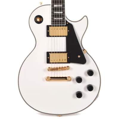 Epiphone "Inspired by Gibson Custom Shop" Les Paul Custom Guitar w/Hard Case - Alpine White image 1