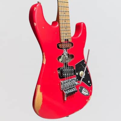 EVH Frankenstein "Frankie" Relic Electric Guitar - Red image 2
