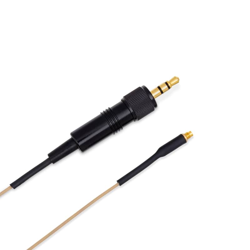 Mogan 1.2mm Replacement Cable for Sennheiser Beltpacks, Beige imagen 1