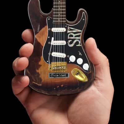 SRV Number One Guitar - Stevie Ray Vaughan Aged Vintage Fender Strat Mini Guitar Replica image 1