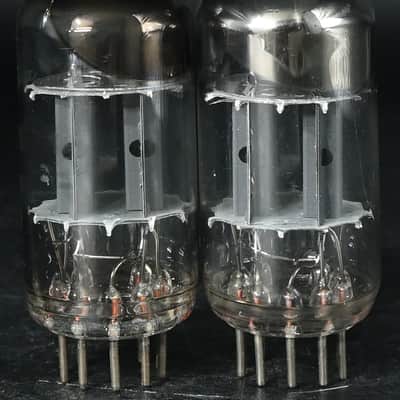 2x 1957's BRIMAR ECC82/12AU7 Top Ring Getter Made in Gt Britain Amplitrex Tested image 3