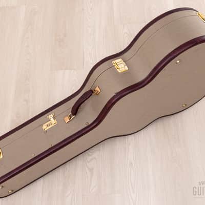 Harvey Leach Cutaway Acoustic Archtop 18" Carved Top, Spruce & Tiger Maple w/ Case image 21