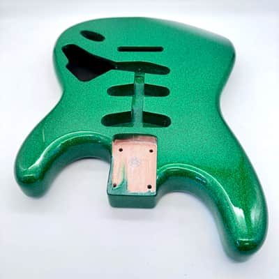 HooDoo Stratocaster Body Alder Sparkle Green hsb6418 image 4