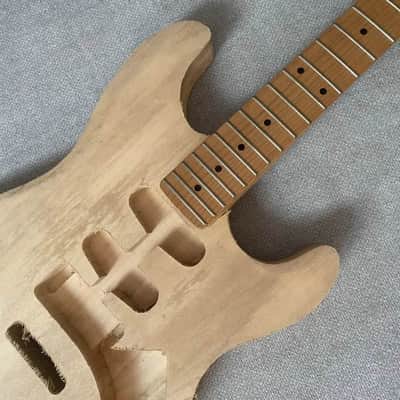Harley Benton Harley Benton Guitar Maple Neck with Basswood HH Body - Wood Color image 2