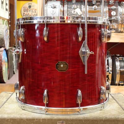 1970s Gretsch Stop Sign Badge Outfit in Red Rosewood 14x24 10x14 16x18 image 8