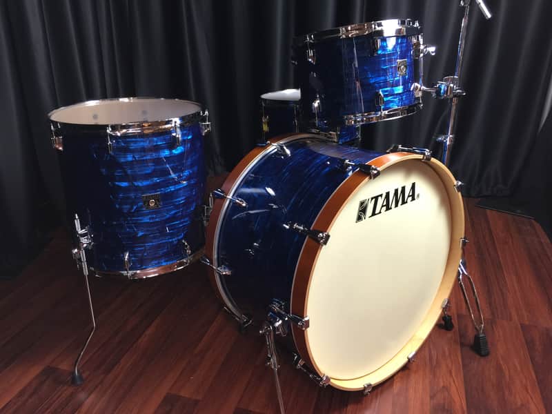 Tama drums sets Superstar Classic Maple Blue Onyx Ltd. 4pc kit 13, 16, 24, and Snare New image 1