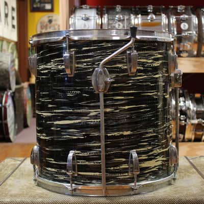 1969 Ludwig Hollywood in Black Oyster Pearl 14x22 8x12 9x13 16x16 image 13