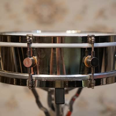 A&F Drum Co. 4x14" Nickel Over Brass Snare image 6