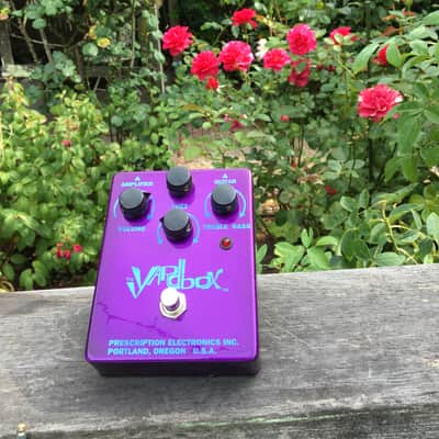 Prescription Electronics Yardbox 2003 •  Fuzz Face / Tone Bender clone • Rare Purple finish • MINT image 2