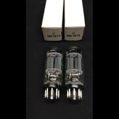 NOS NIB Matched Pair GE 6BL7GTA Coin Base Vacuum Tubes Radio Audio F.9670 image 2