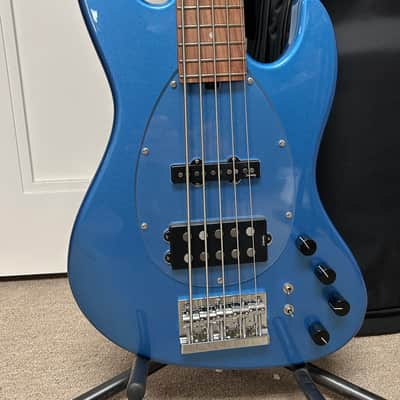 Sadowsky MetroExpress 21 Fret Vintage M/J Bass 5 String Morado Fretboard - Ocean Blue Metallic image 2
