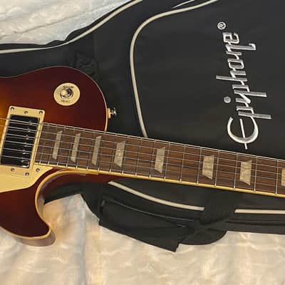 NEW ! Epiphone Les Paul Standard '60s Figured Top Electric Guitar - Iced Tea Burst - Gig Bag - Authorized Dealer - 8.6lbs - G05085 image 5