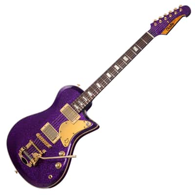 Diego Vila Custom Guitars Zonda Guitar "Lauren Style"  - Royal Purple Sparkle - Custom Hand-Made Boutique Electric Guitar - NEW! image 6