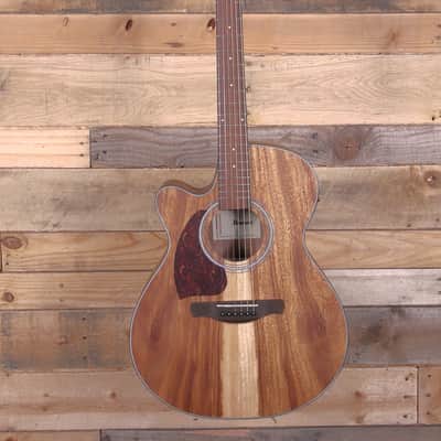 Ibanez PC50WSLCE Left-Handed Acoustic/Electric Guitar Open Pore Brown image 4