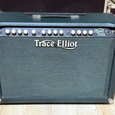 Trace Elliot C50 Speed Twin Combo 1995 - killer combo in Green & Blue Tolex all NOS & never used. image 2
