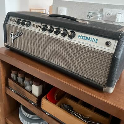 Fender Bandmaster "Drip Edge" 50-Watt 2-Channel Guitar Amp Head 1968 - 1969 - Silverface image 7