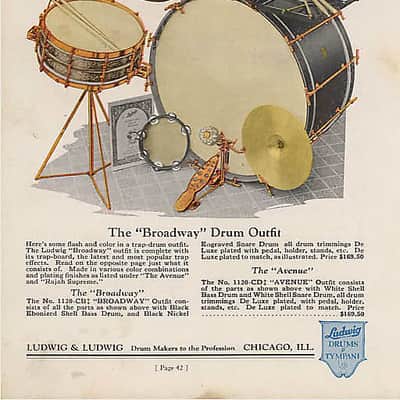 Set of (12) Ludwig DeLuxe Finish T- Rods & Claws for "Black Beauty" Bass Drum - 1928 / EIGHTEEN PHOTOS image 5