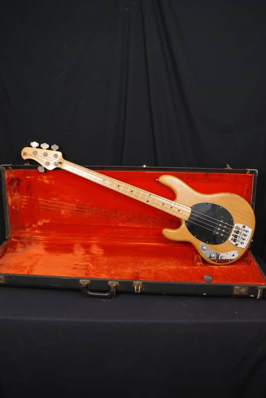 1980 Fender Era LEFTY Music Man Stingray electric bass guitar all original STRING THROUGH BODY + HSC image 1