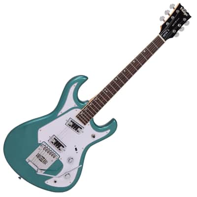 SPECIAL OFFER!! Vintage REVO Series 'Waverider' Electric Guitar ~ Sherwood Green image 1