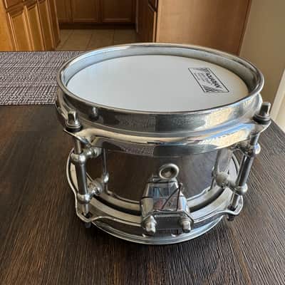 5”x6” (6” diameter) Dunnett Chrome over Steel Snare - Only one in the world! image 4