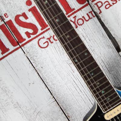 Dean ML 79 Solid Body Electric Guitar Black To Blue Fade Finish image 9