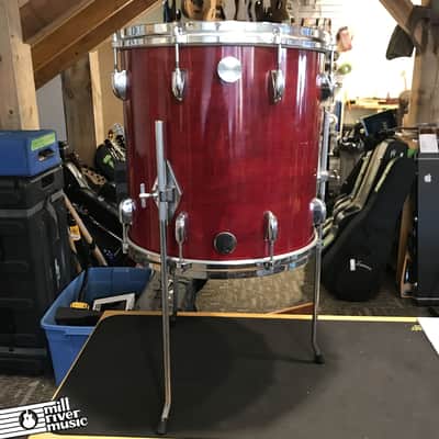 Gretsch Stop Sign Badge Drum Kit (1972-1979) 12", 13", 14", 18" Berry Red Stain with Humes and Berg Fibre Cases for 12,14, 18 image 6