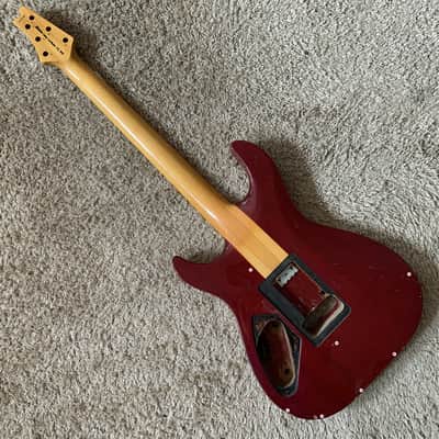 SSS Tiger Maple Top Cherry Burst Guitar Mahogany Body, Maple Neck image 4