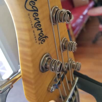Regenerate Guitar Works Left Handed 5 String Bass. Boutique Builder from Oregon, USA. image 14