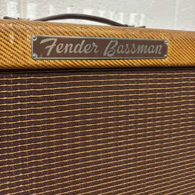Fender Bassman 5E6-A Narrow Panel 40-Watt 4x10" Guitar Combo 1956 - Tweed - All Original! image 6