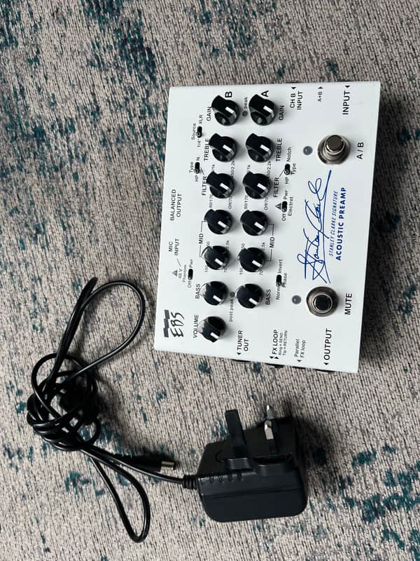 EBS Stanley Clark Signature Acoustic Preamp 2020 - 2021 - White image 1