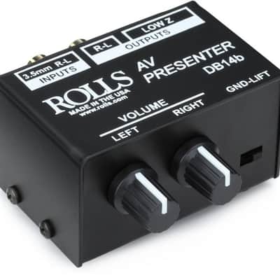 Rolls DB14b AV Presenter Stereo Patch Direct Box image 2