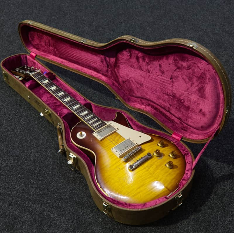 Gibson JOE PERRY LES PAUL TOM MURPHY HAND AGED 59 2013 - Faded Tobacco Burst